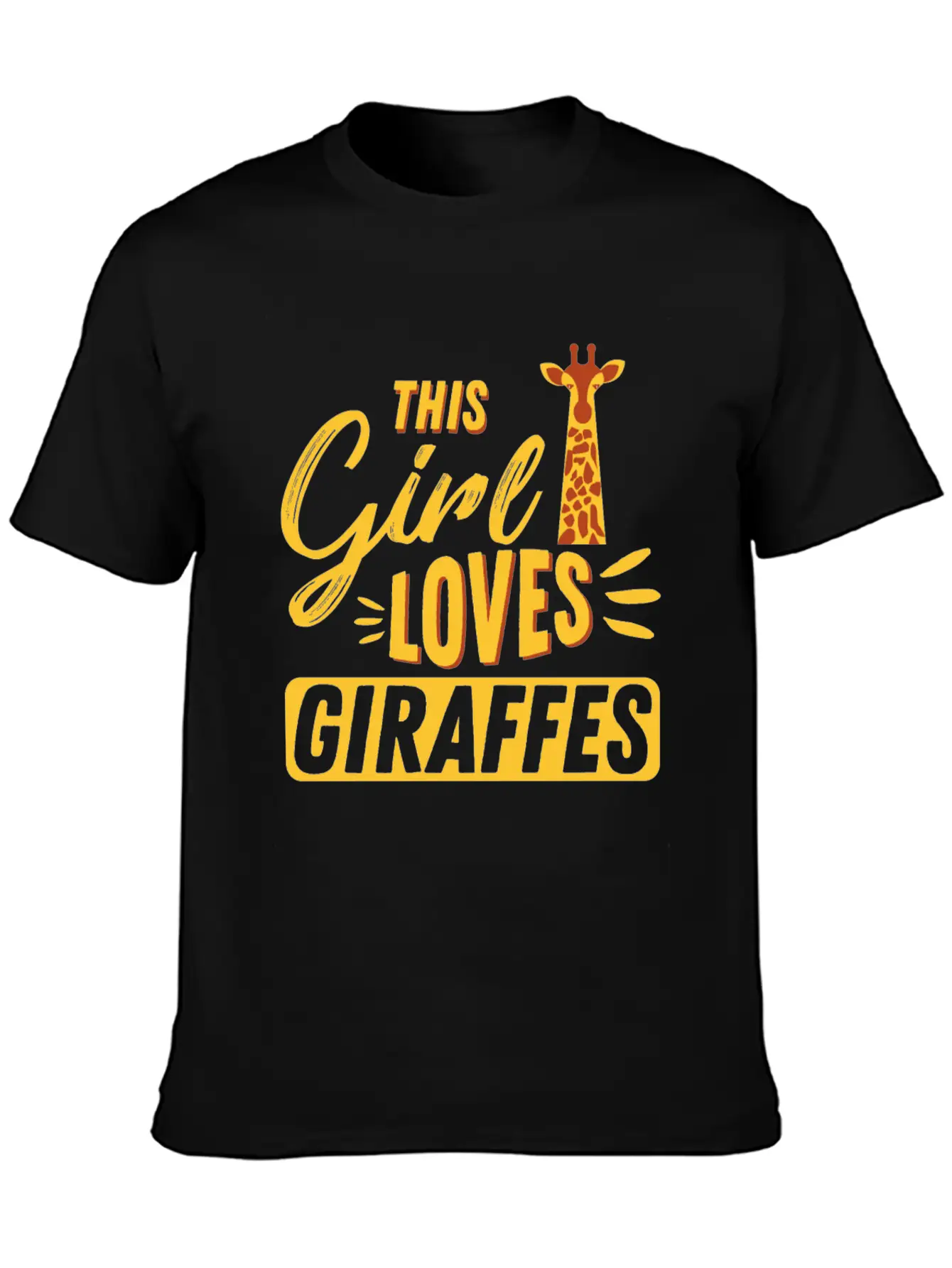 Giraffe Unisex Casual T-Shirt – Clean Design For Daily Comfort