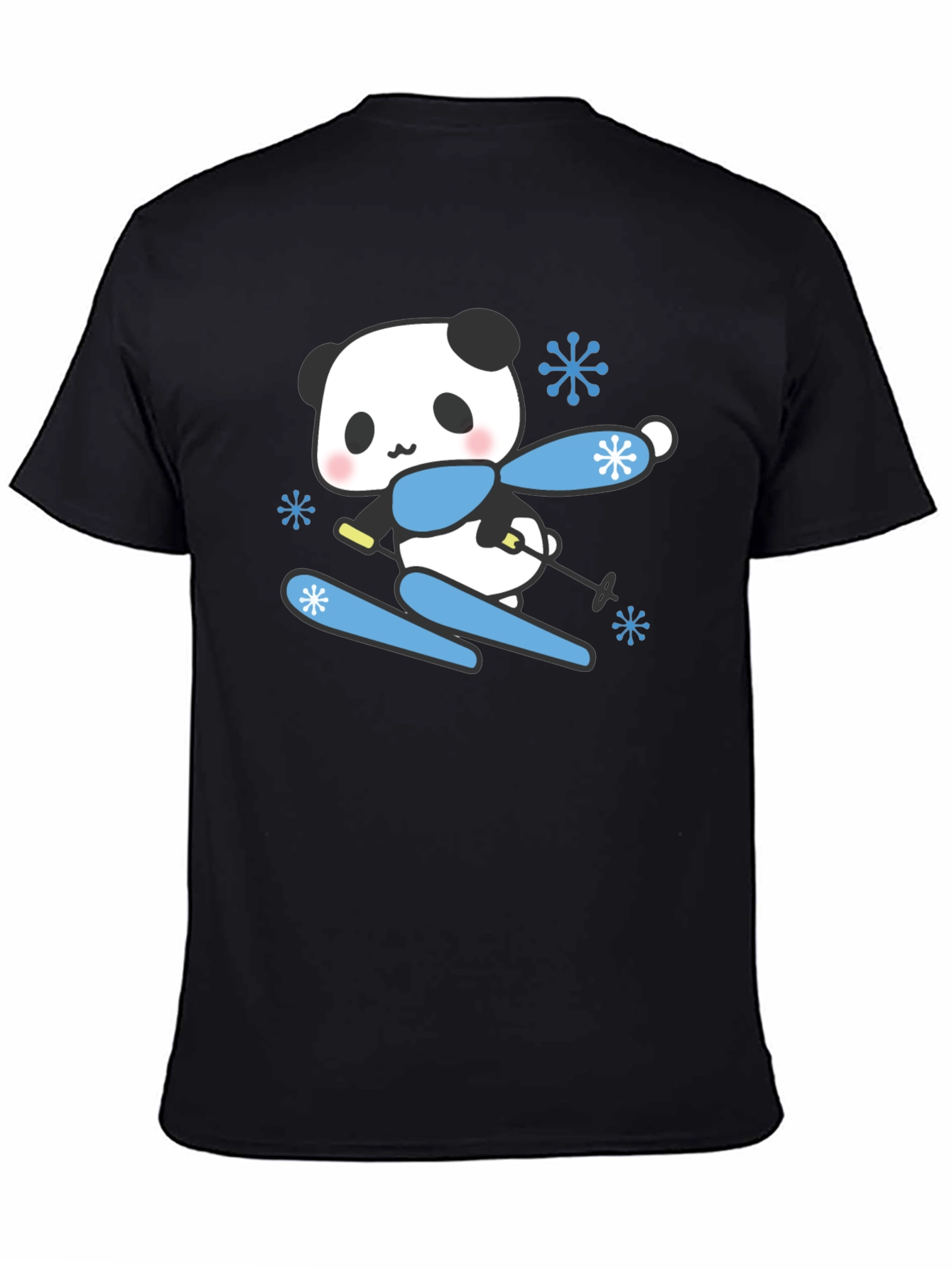 Skiing Panda T-Shirt - Cute Winter Apparel