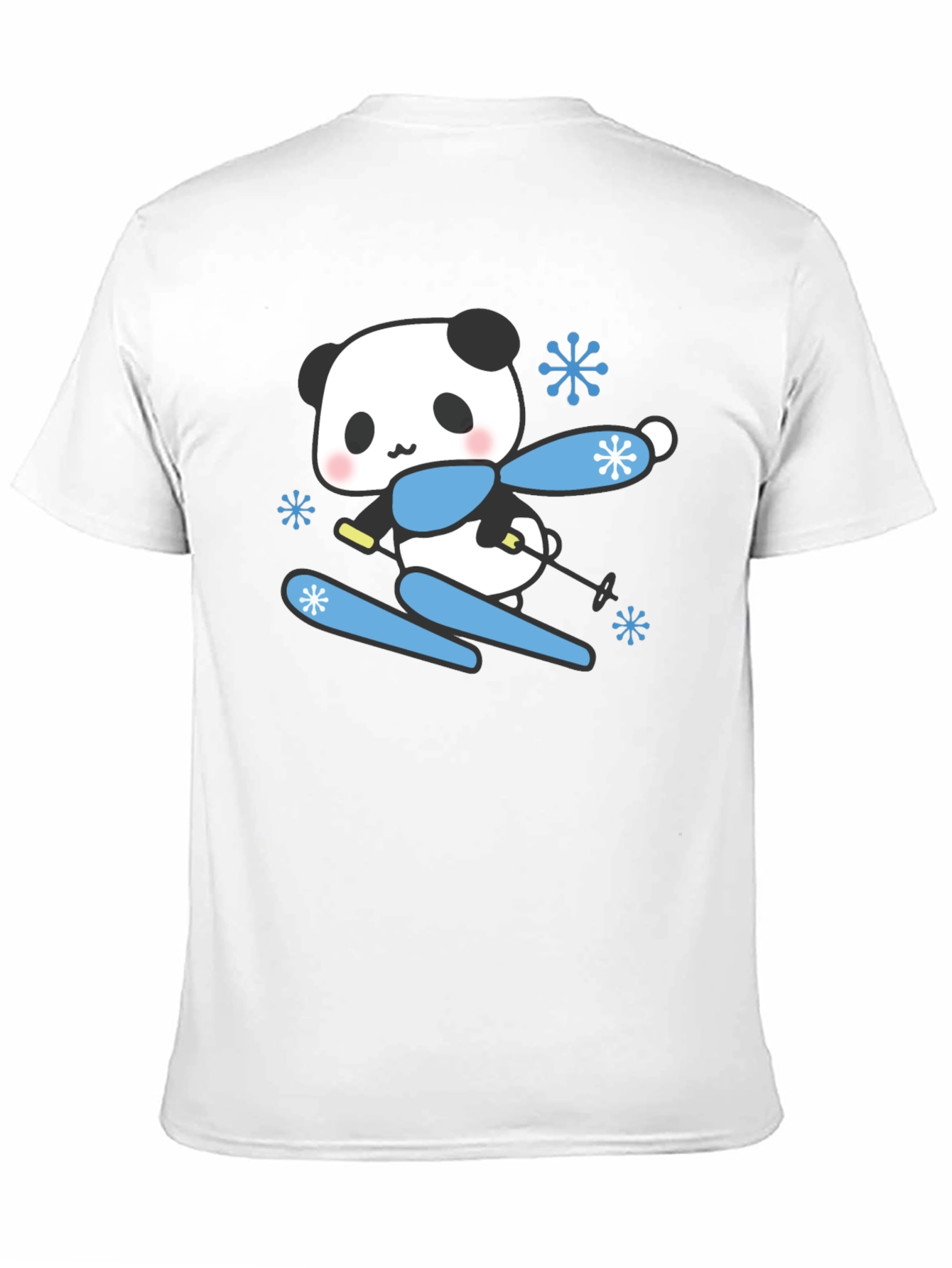 Skiing Panda T-Shirt - Cute Winter Apparel