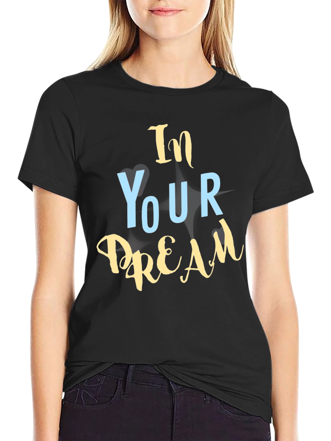 In Your Dream Black Graphic T-Shirt