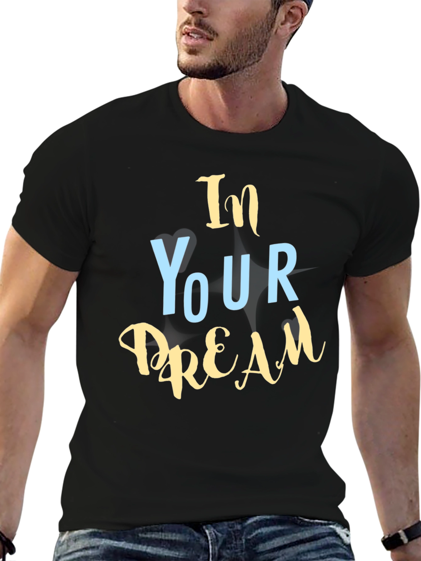 In Your Dream Black Graphic T-Shirt