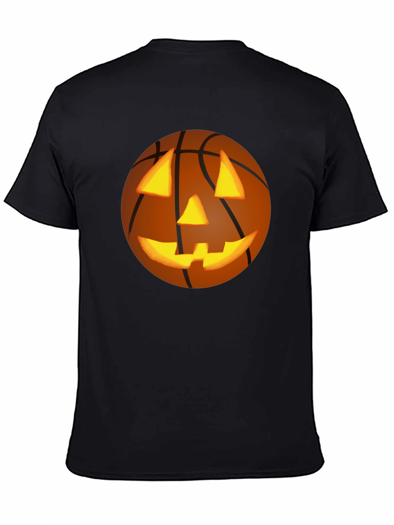Halloween Basketball Jack-O-Lantern T-Shirt