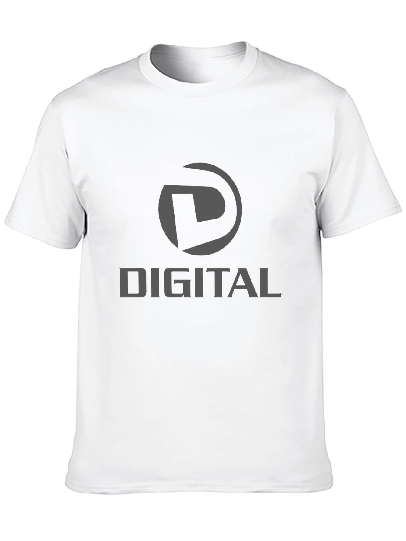 Digital Logo Graphic Black T-Shirt