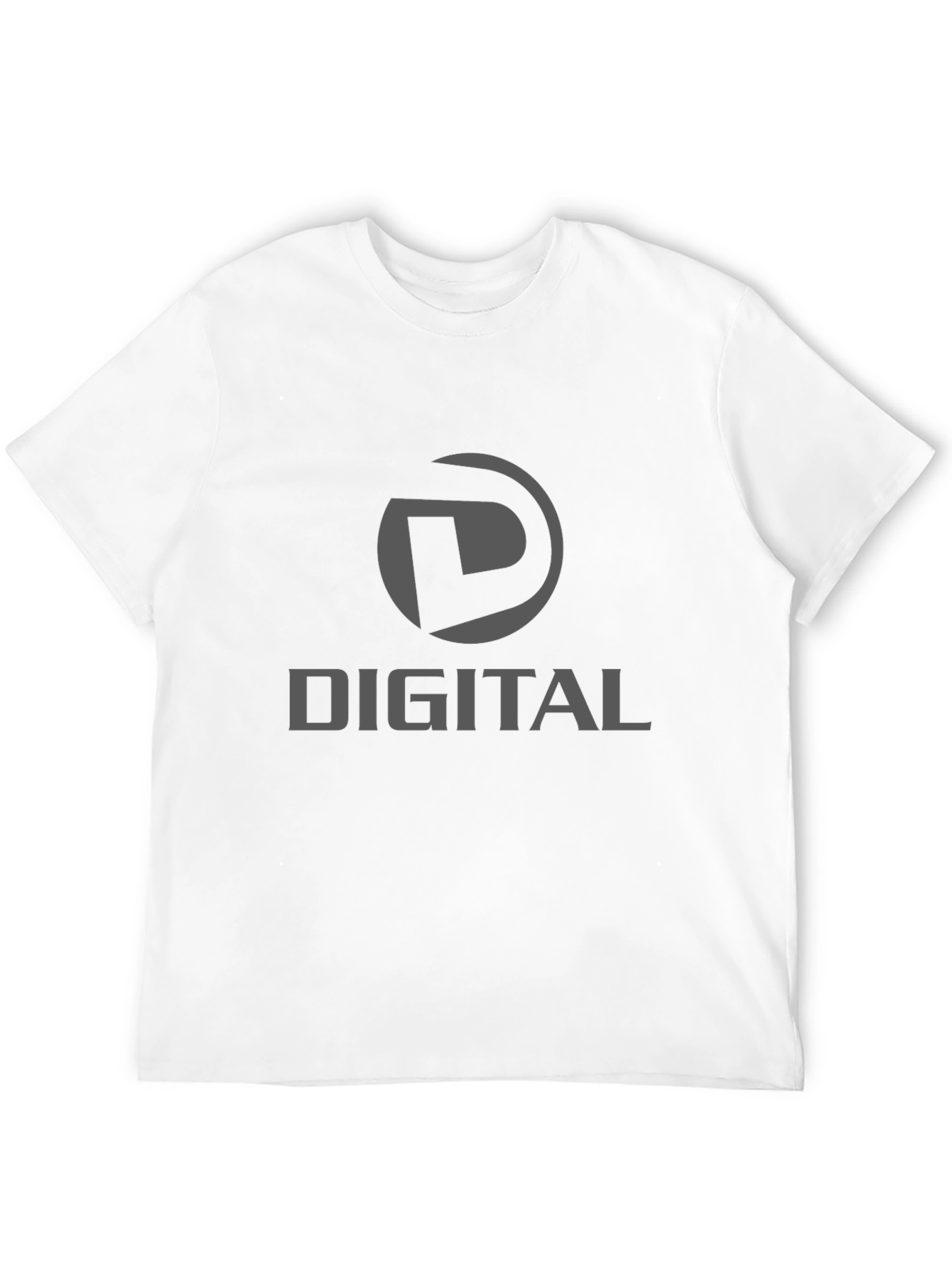 Digital Logo Graphic Black T-Shirt