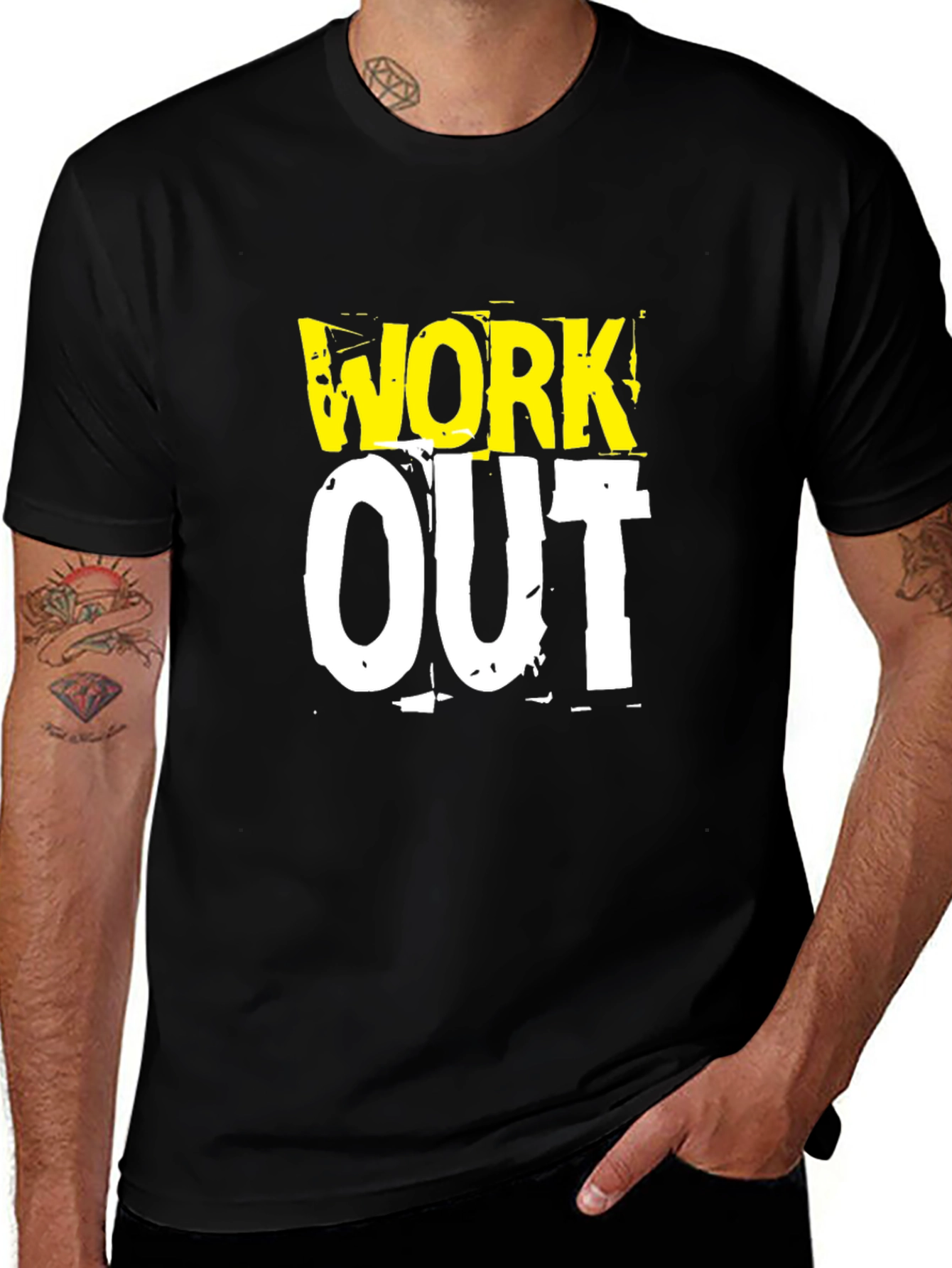 Work Out Graphic Print T-Shirt