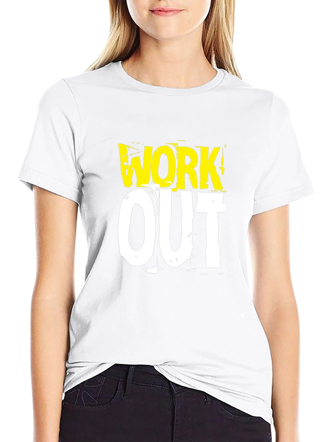 Work Out Graphic Print T-Shirt