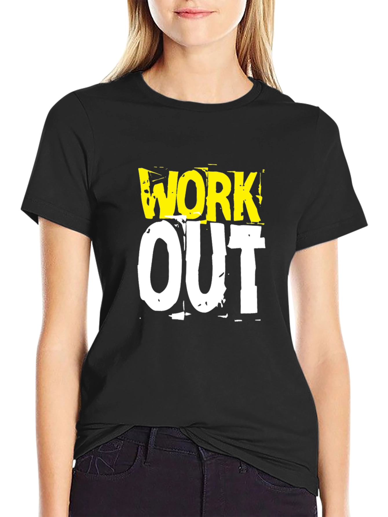 Work Out Graphic Print T-Shirt