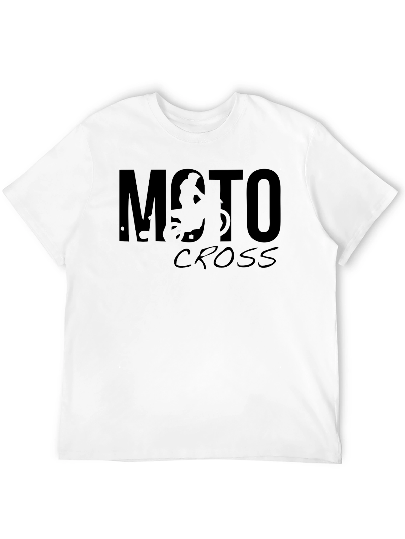 Moto Cross Graphic T-Shirt - Black