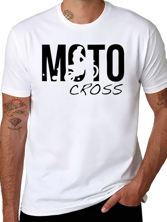Moto Cross Graphic T-Shirt - Black
