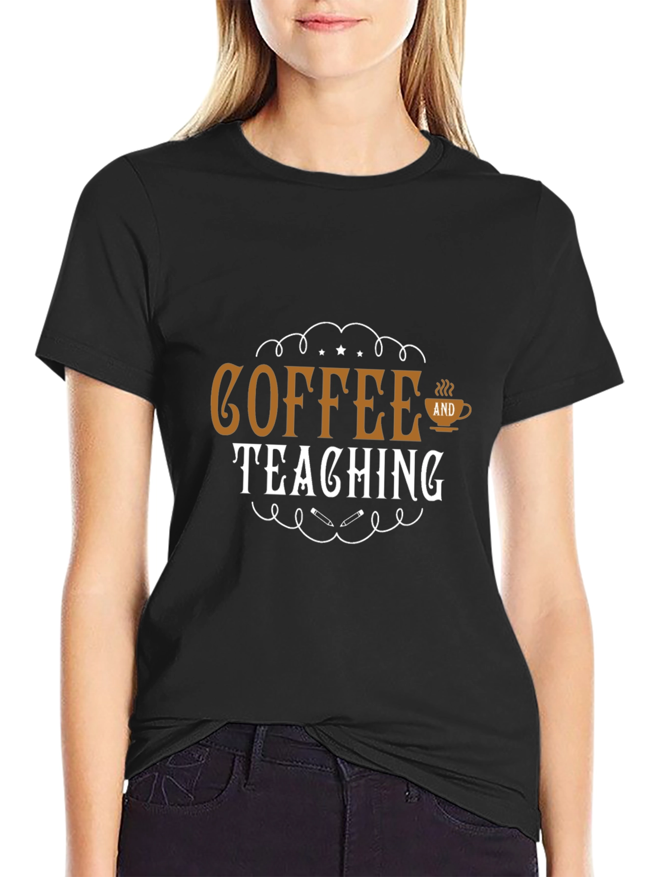 Coffee and Teaching Graphic T-Shirt