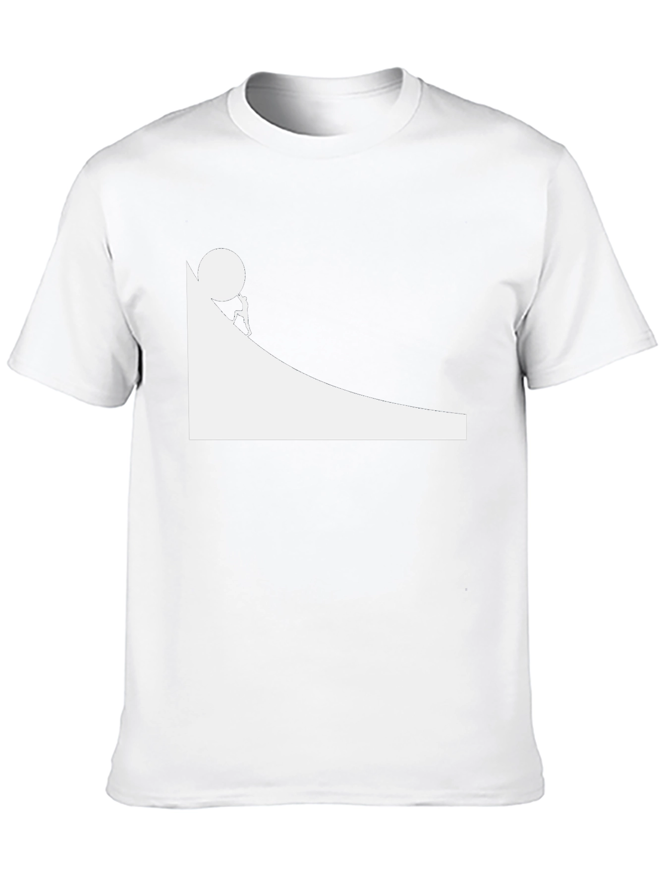 Sisyphus Black Graphic Tee - Mens Cotton T-Shirt