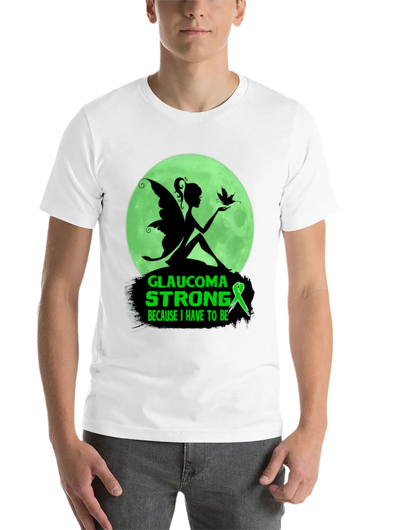 Glaucoma Awareness Unisex Casual T-Shirt – Clean Design For Daily Comfort
