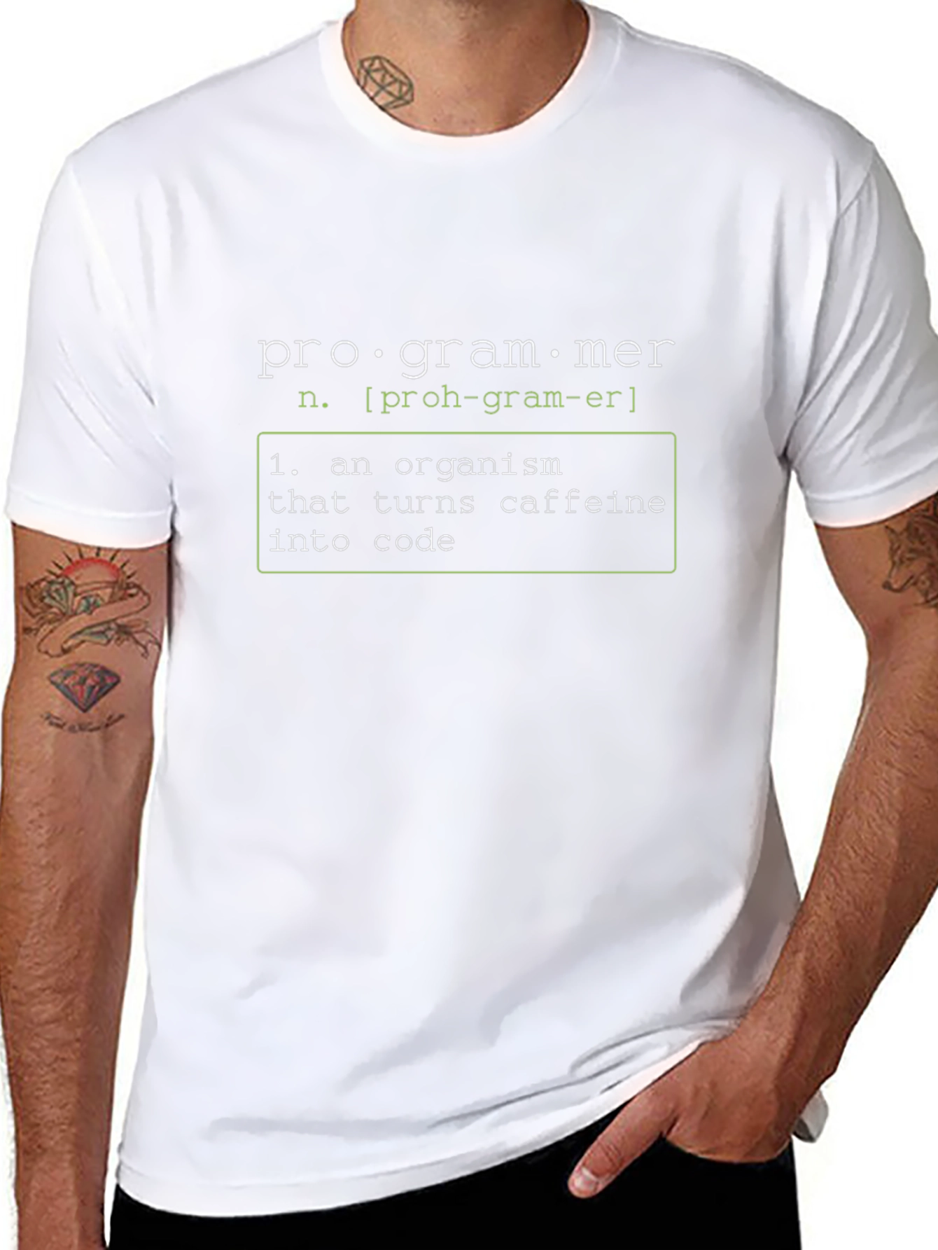 Programmer Definition Graphic Tee - Turns Caffeine Into Code