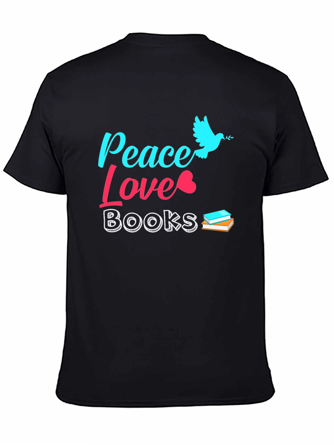Peace Love Books Graphic Tee