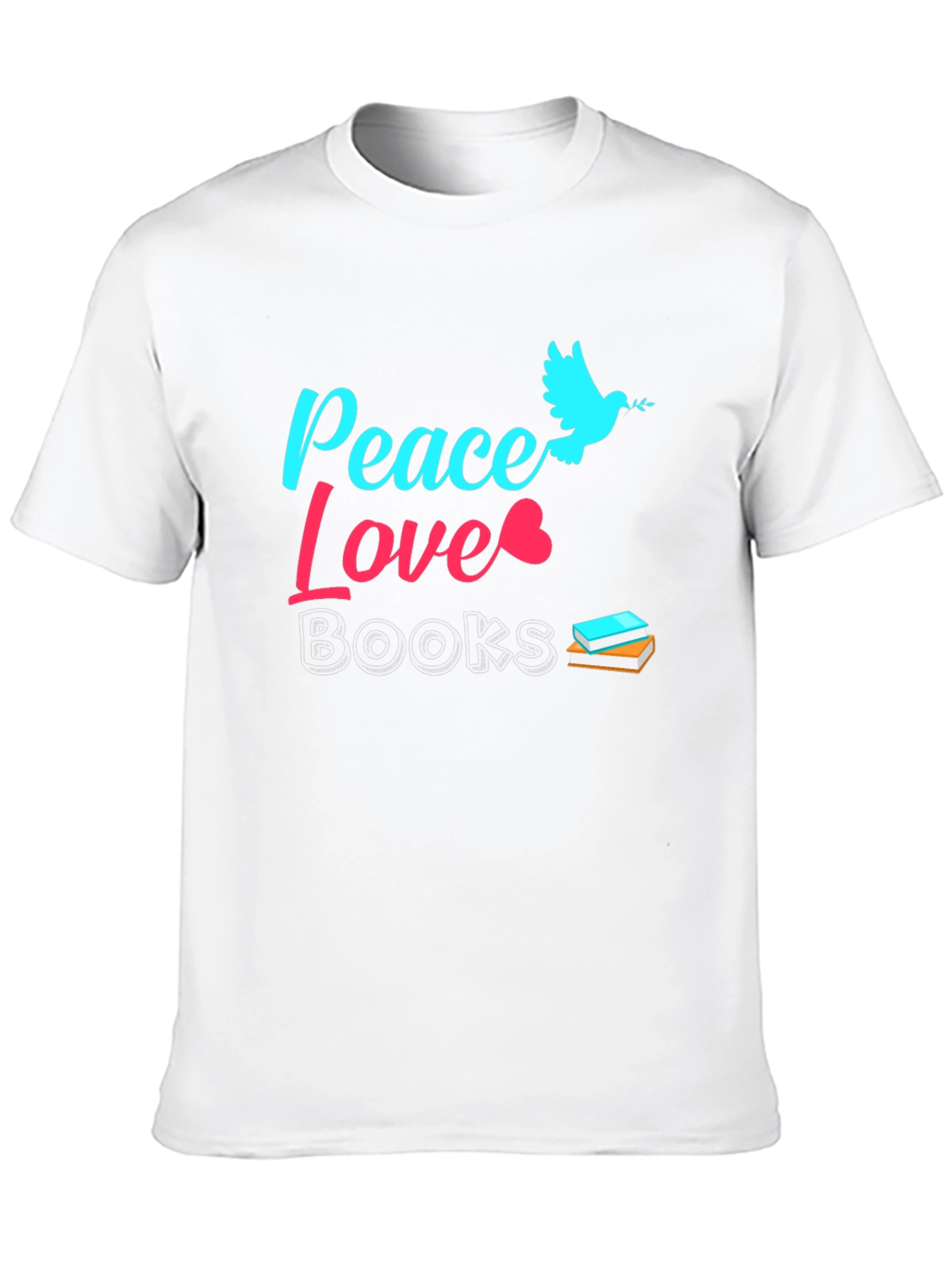 Peace Love Books Graphic Tee