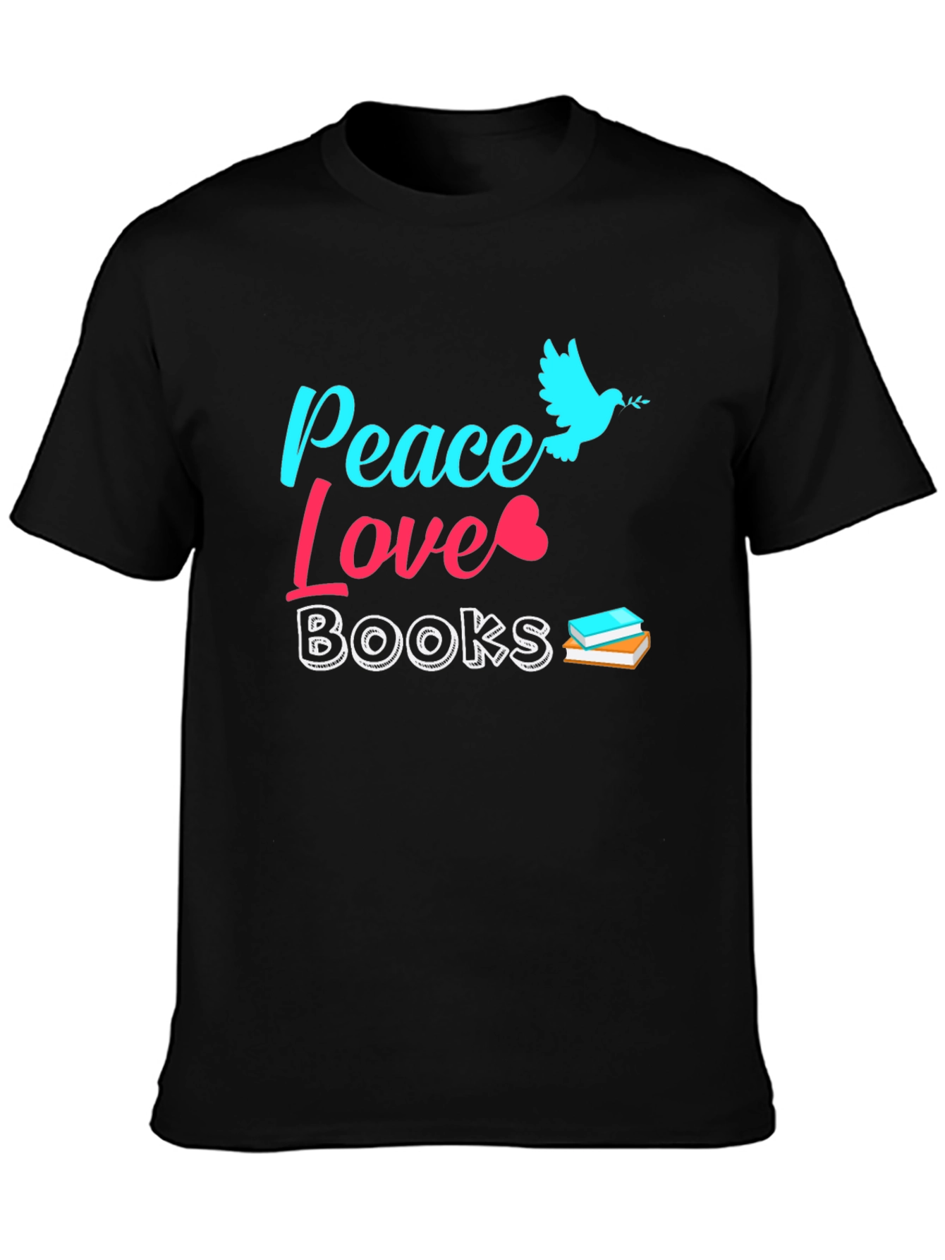 Peace Love Books Graphic Tee