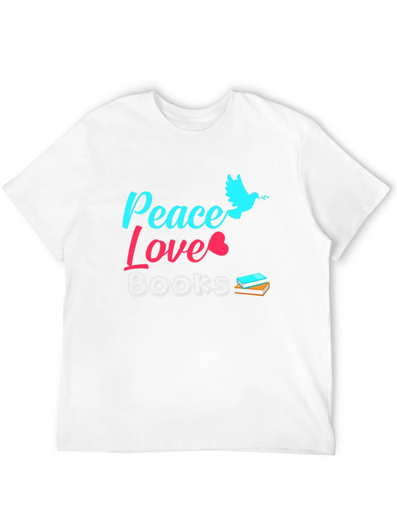 Peace Love Books Graphic Tee