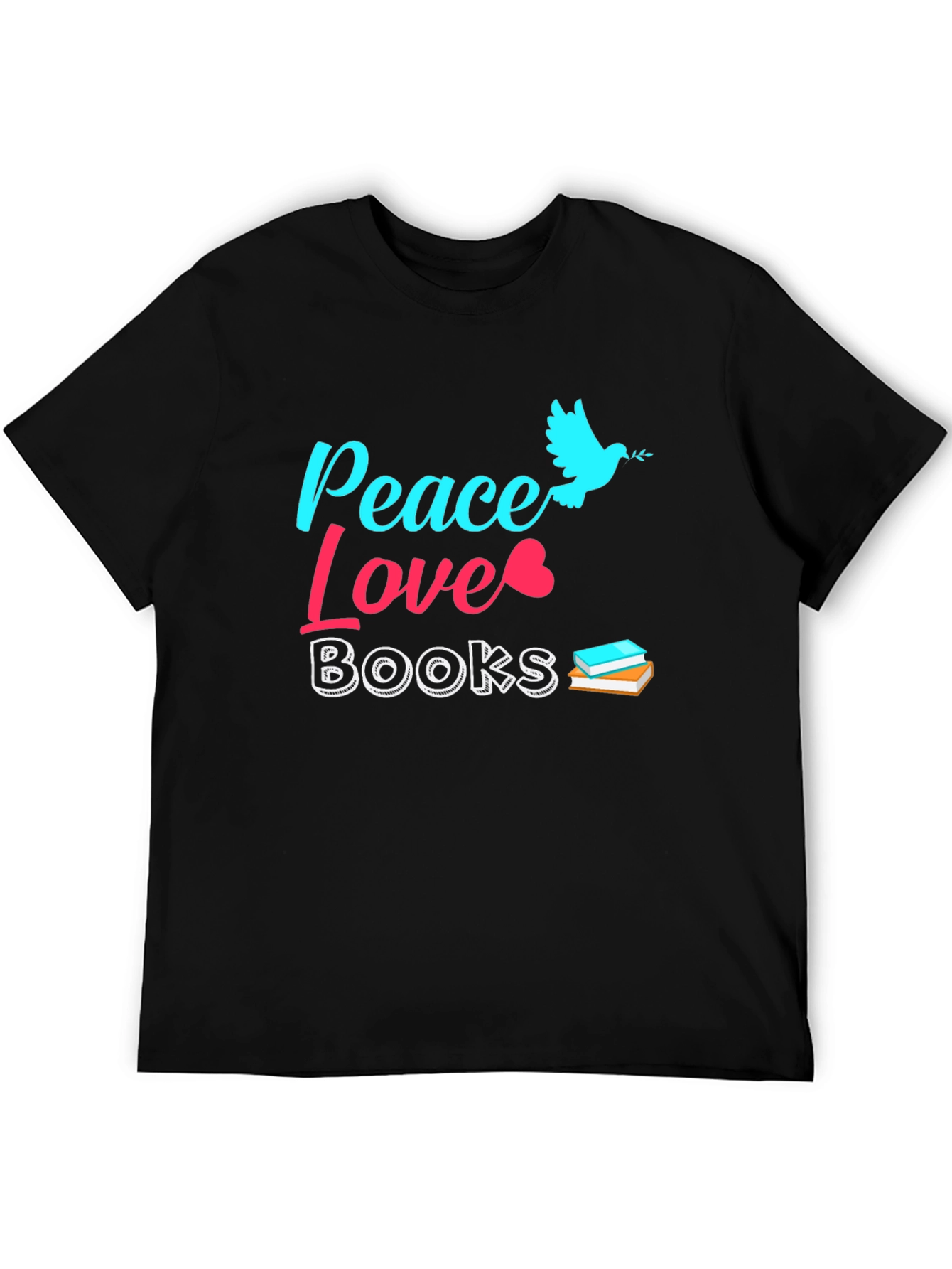 Peace Love Books Graphic Tee