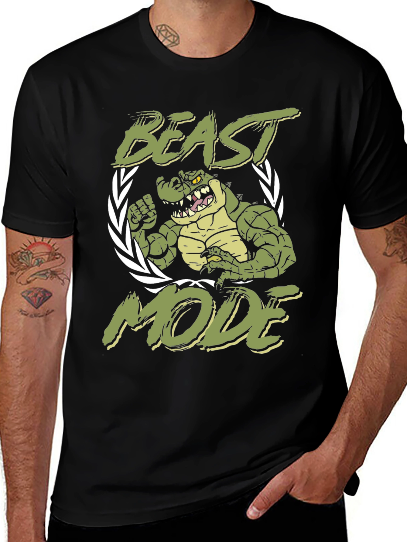 Beast Mode Alligator Graphic Tee