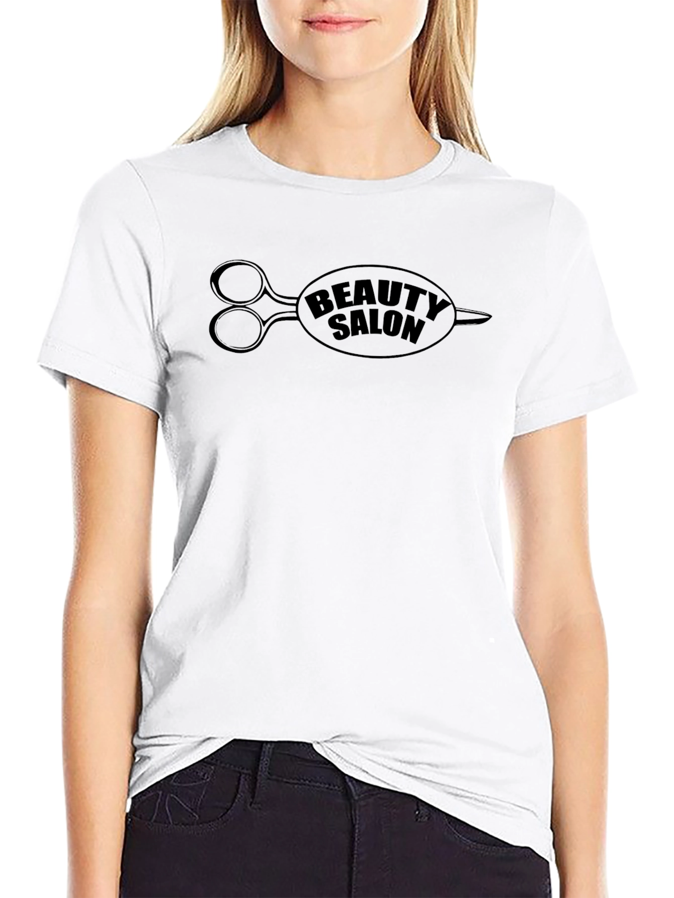 Beauty Salon T-Shirt - Scissor Design Tee