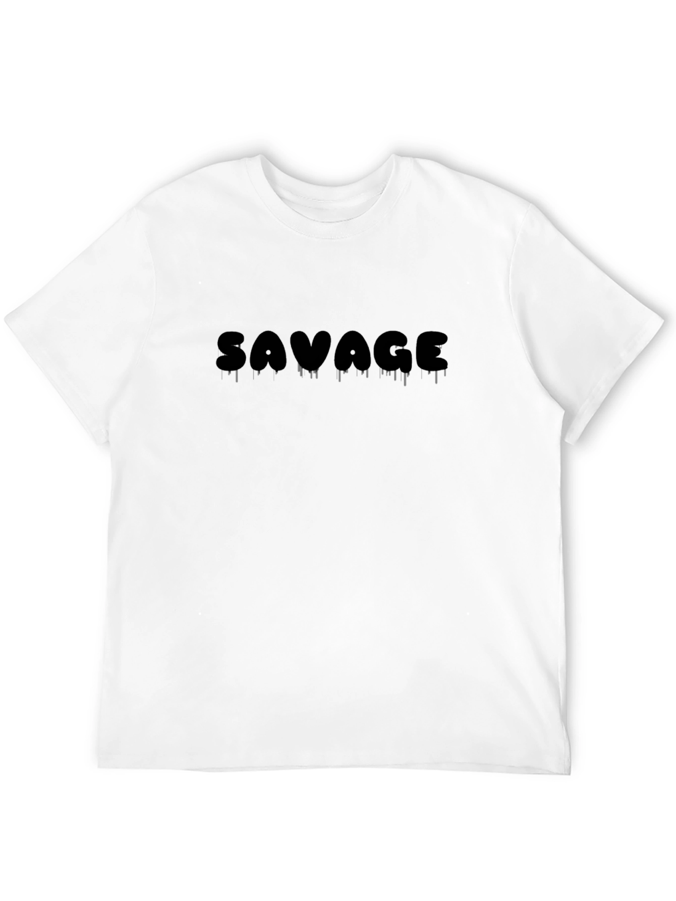 Savage Graphic Print Mens Black T-Shirt