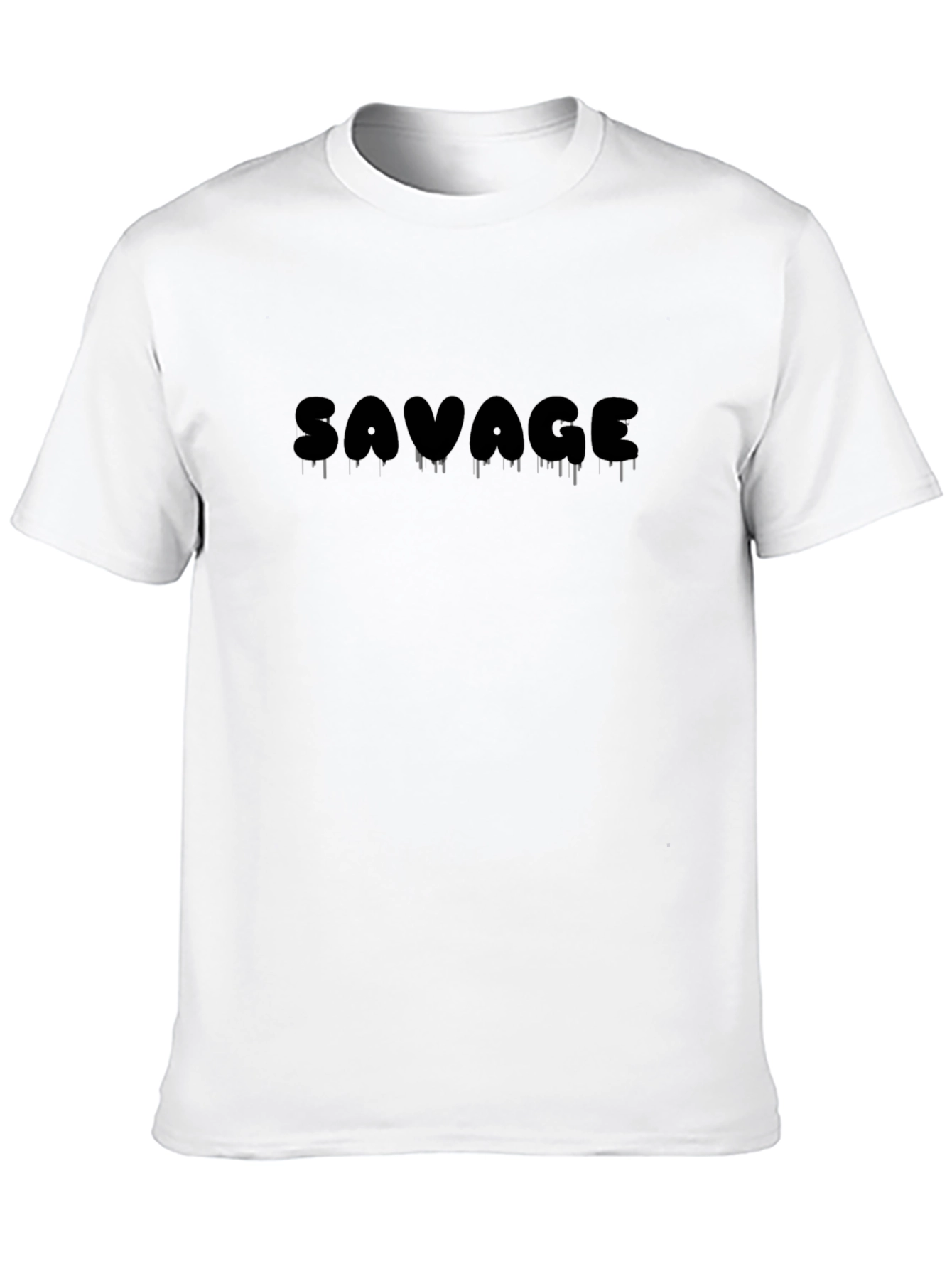 Savage Graphic Print Mens Black T-Shirt