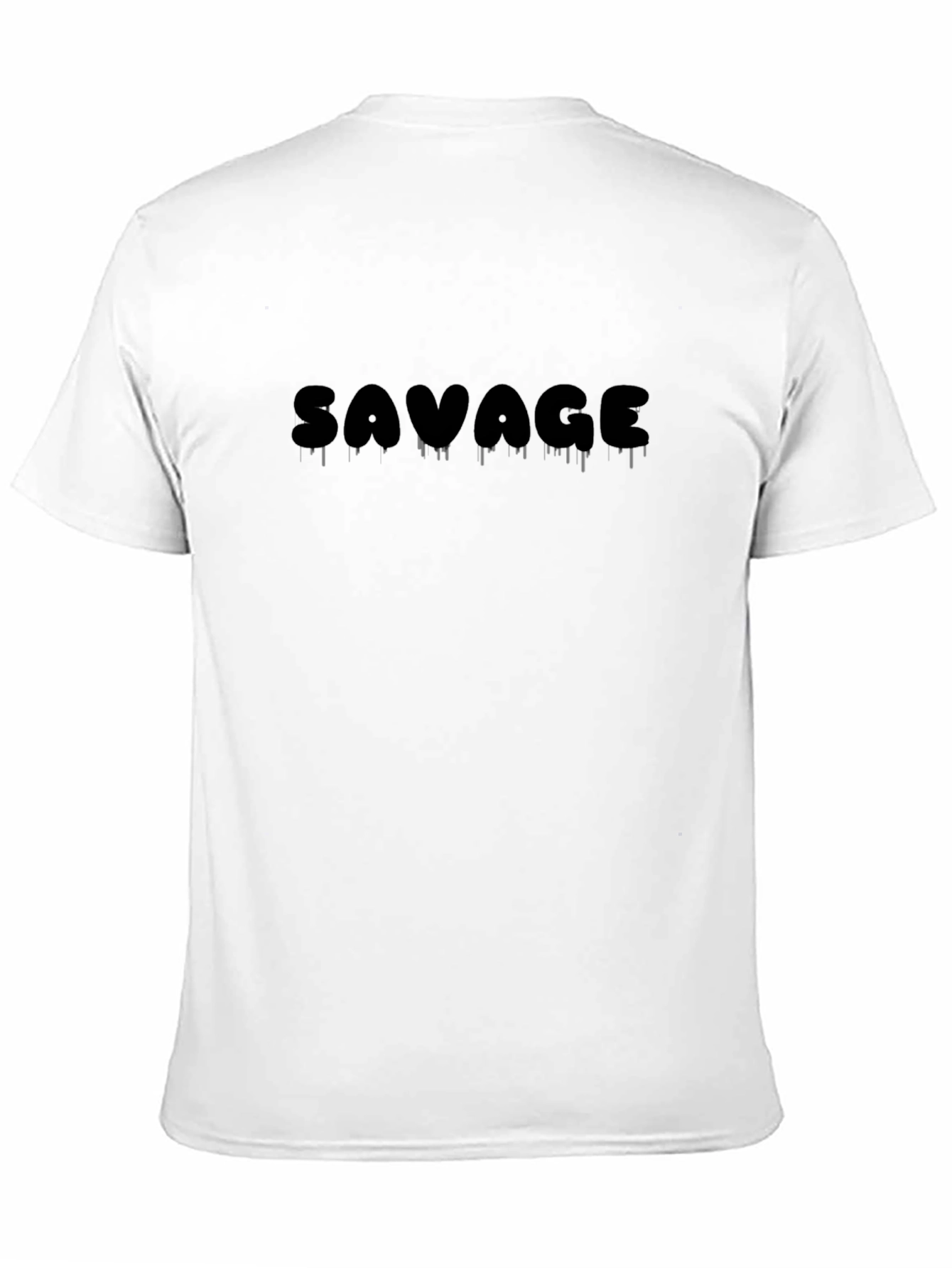 Savage Graphic Print Mens Black T-Shirt