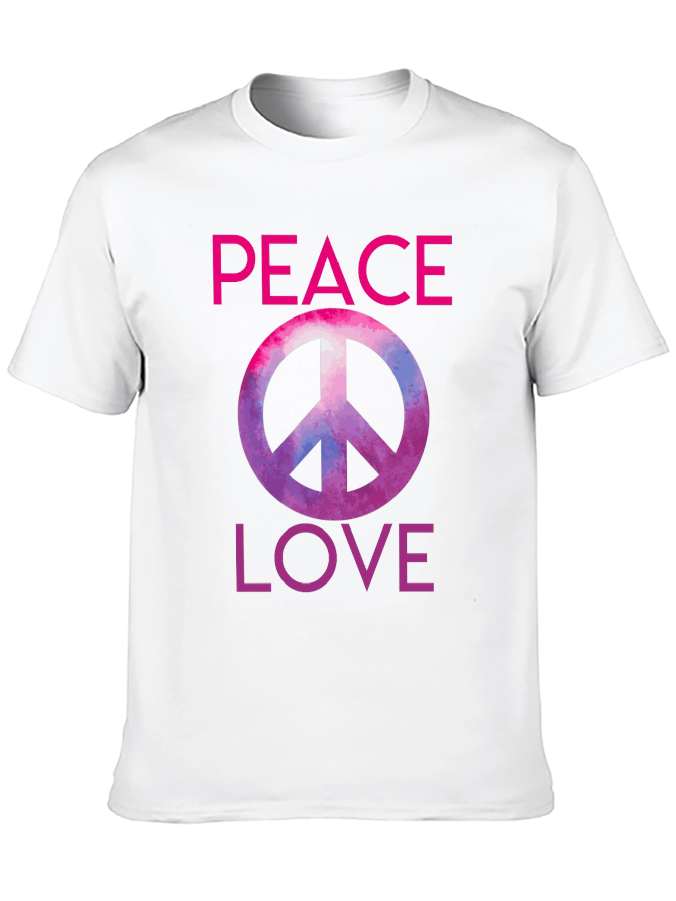 Peace Love Graphic Tee - Trendy Black T-Shirt