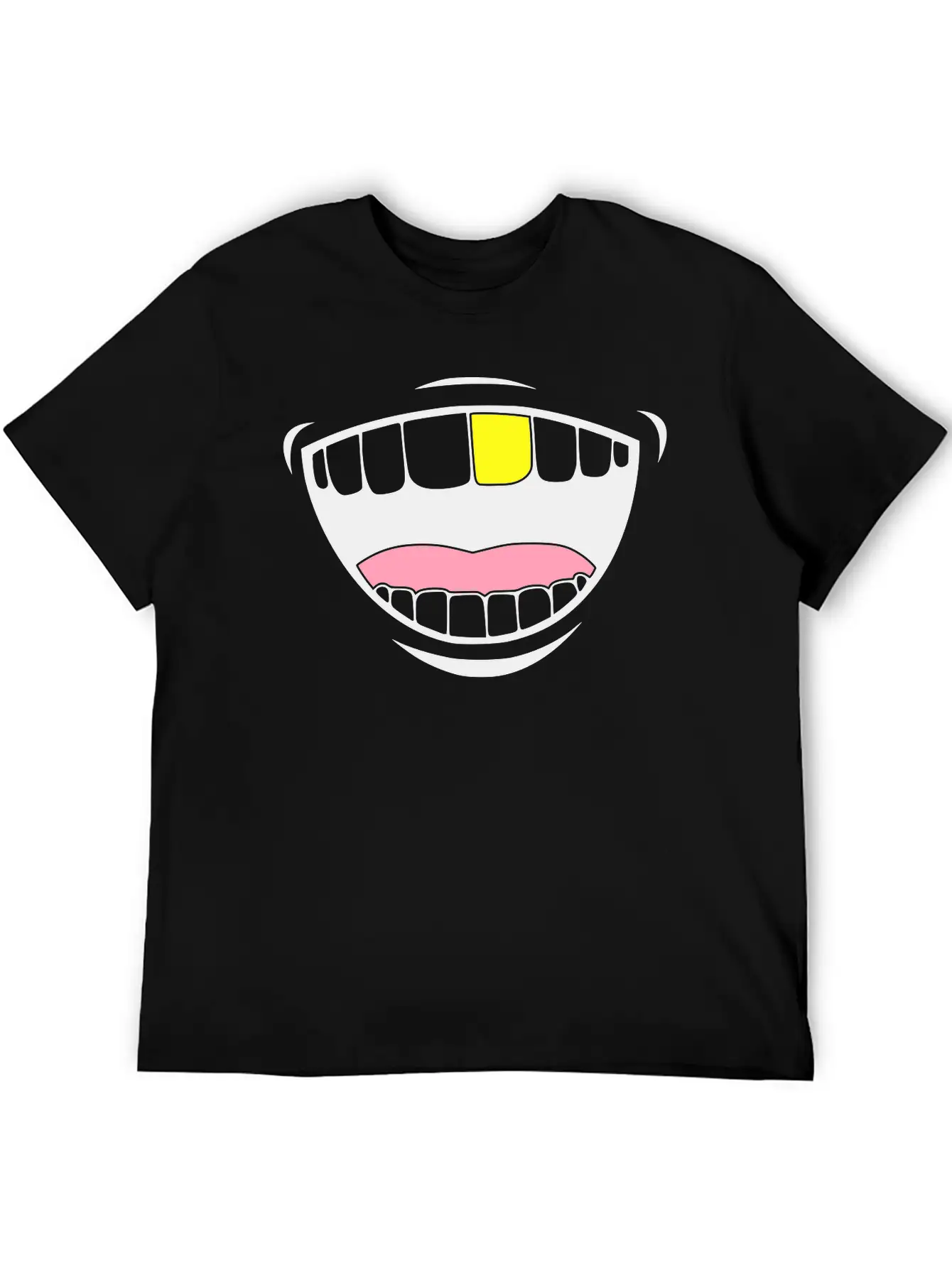 Gold Toothed Unisex Casual T-Shirt – Clean Design For Daily Comfort