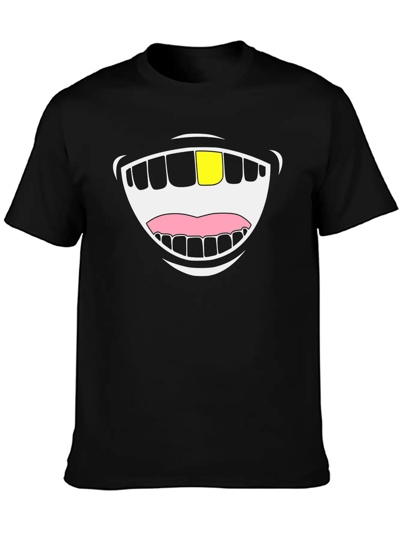 Gold Toothed Unisex Casual T-Shirt – Clean Design For Daily Comfort
