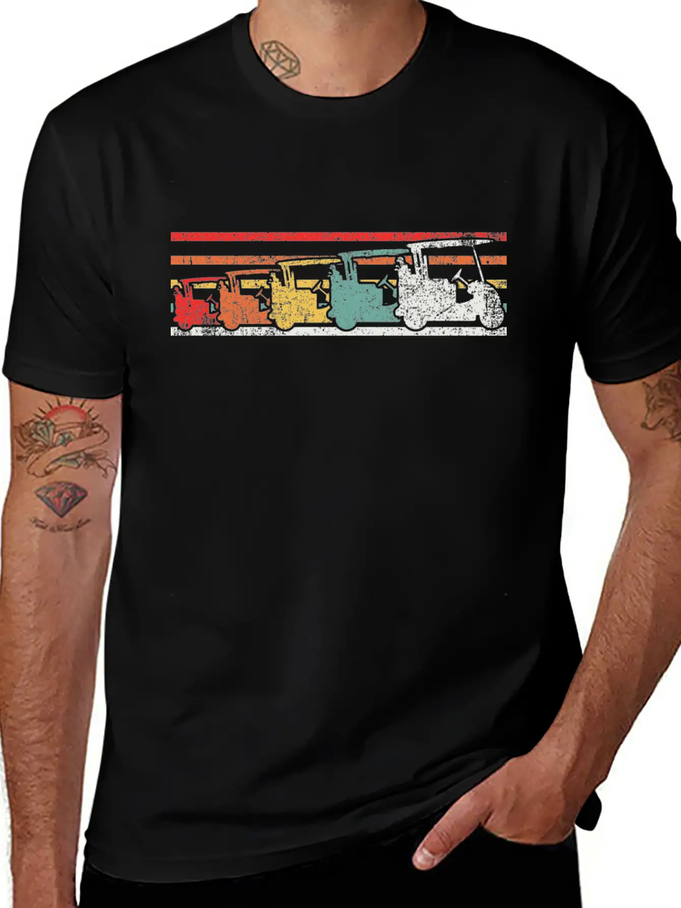 Golf Cart Golfer Golfing Unisex Casual T-Shirt – Clean Design For Daily Comfort