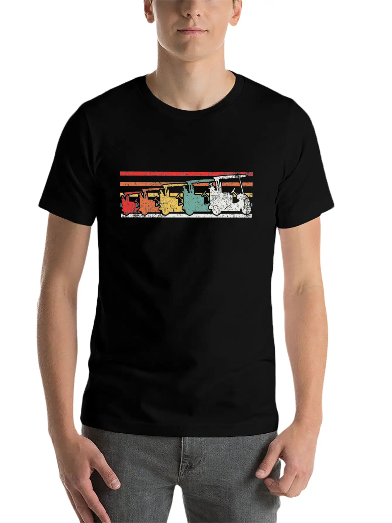 Golf Cart Golfer Golfing Unisex Casual T-Shirt – Clean Design For Daily Comfort