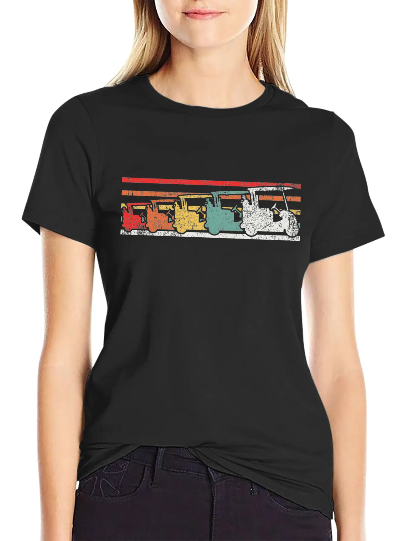 Golf Cart Golfer Golfing Unisex Casual T-Shirt – Clean Design For Daily Comfort