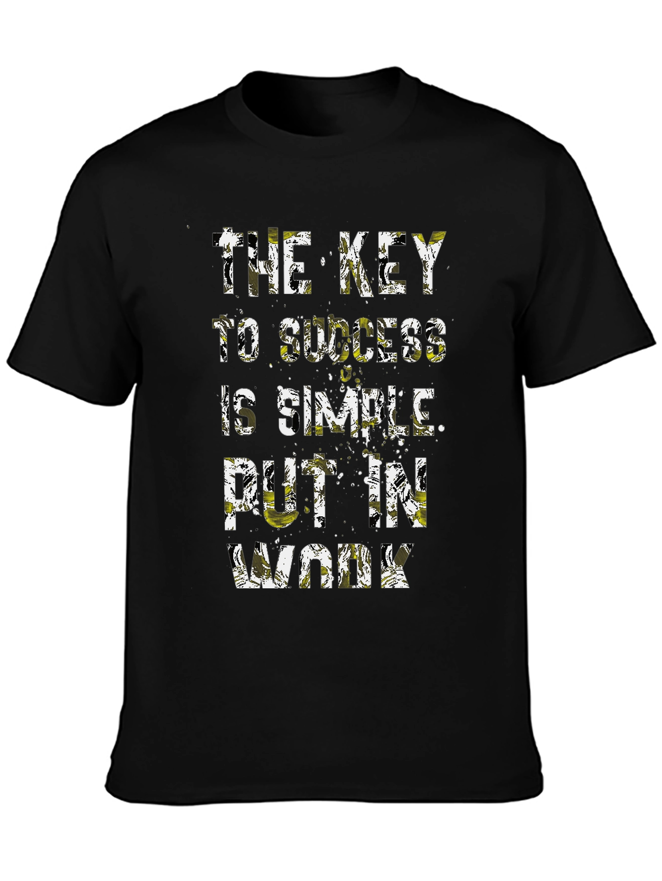 Success Key Graphic T-Shirt - Mens Black Tee
