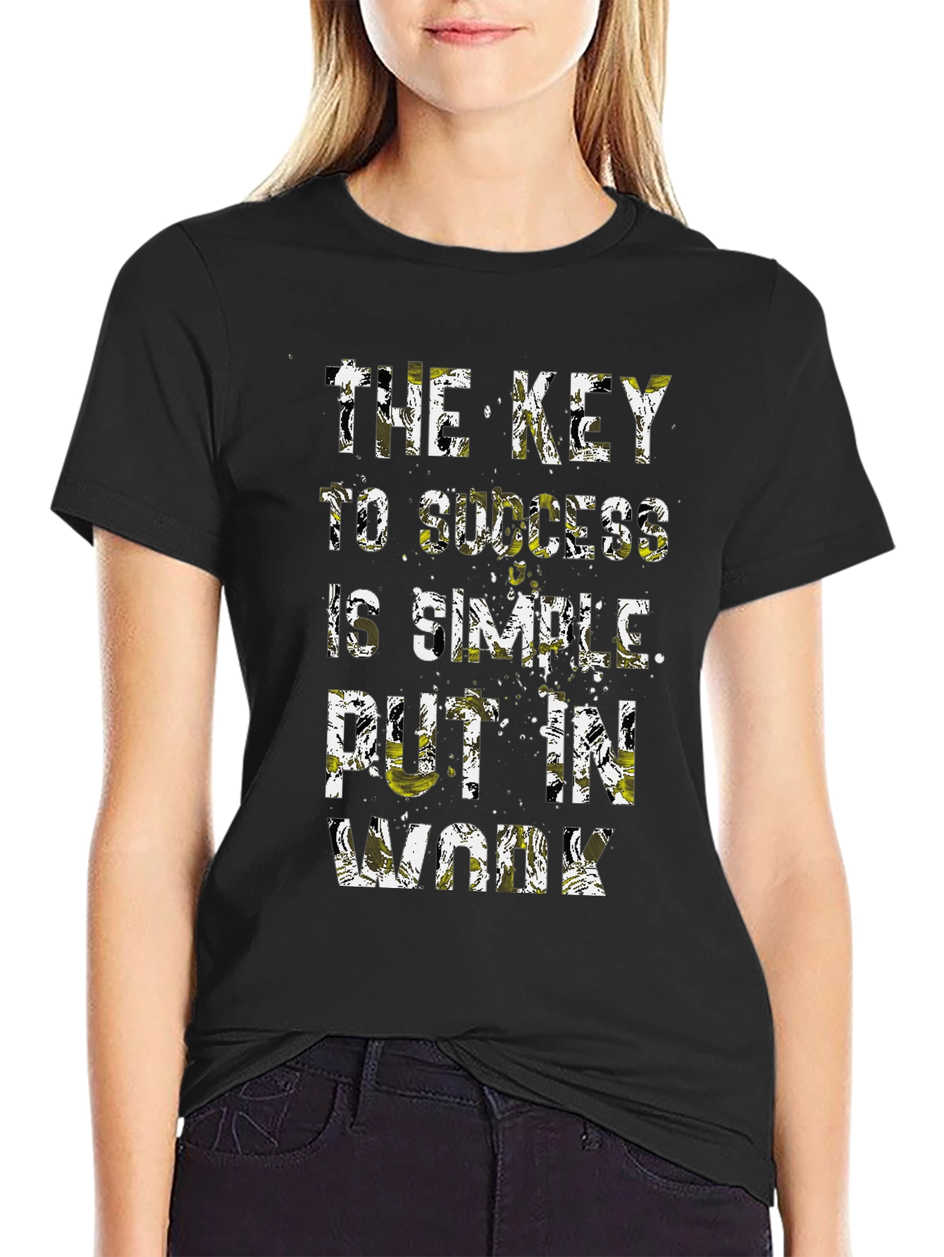 Success Key Graphic T-Shirt - Mens Black Tee