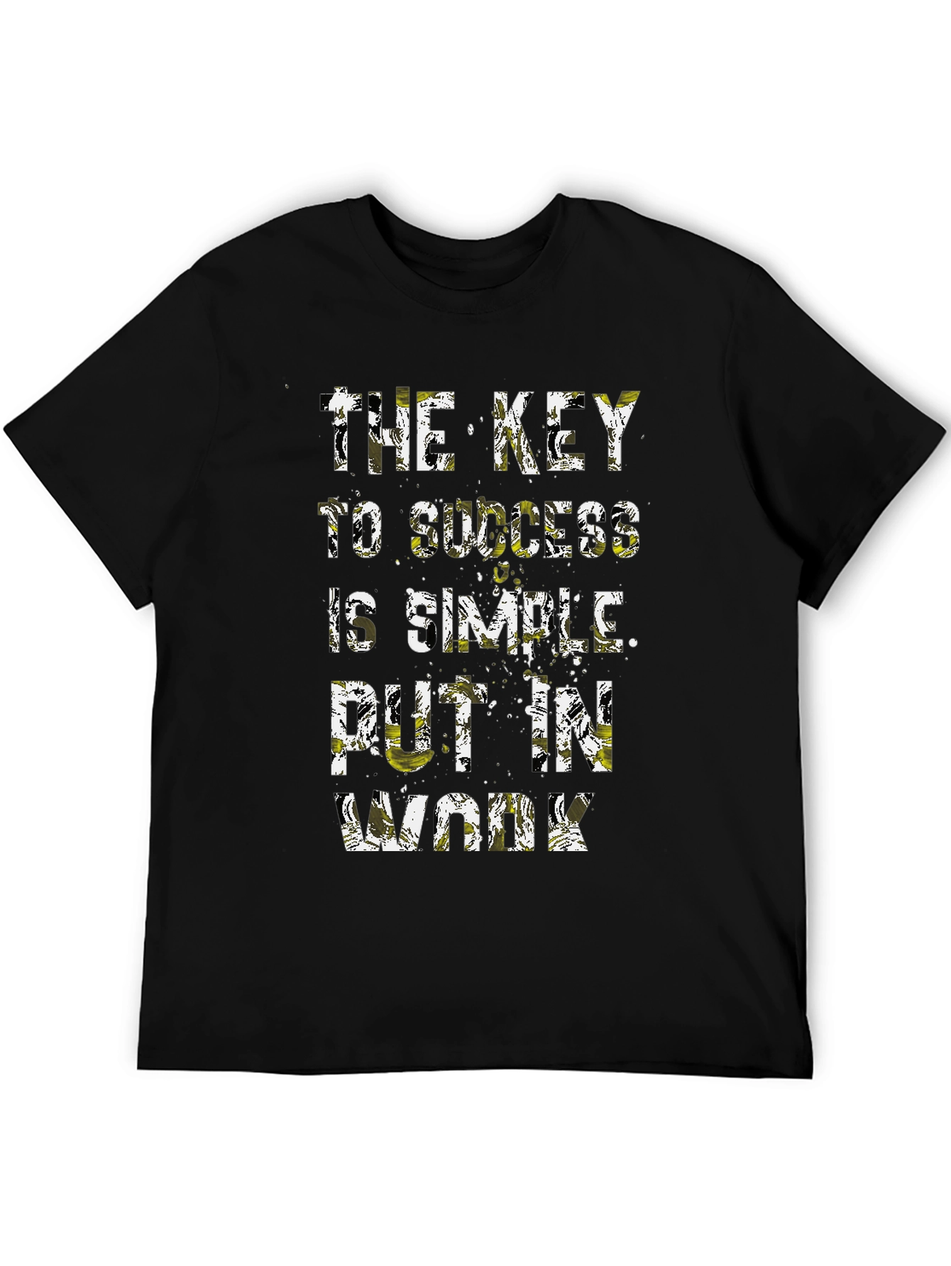 Success Key Graphic T-Shirt - Mens Black Tee