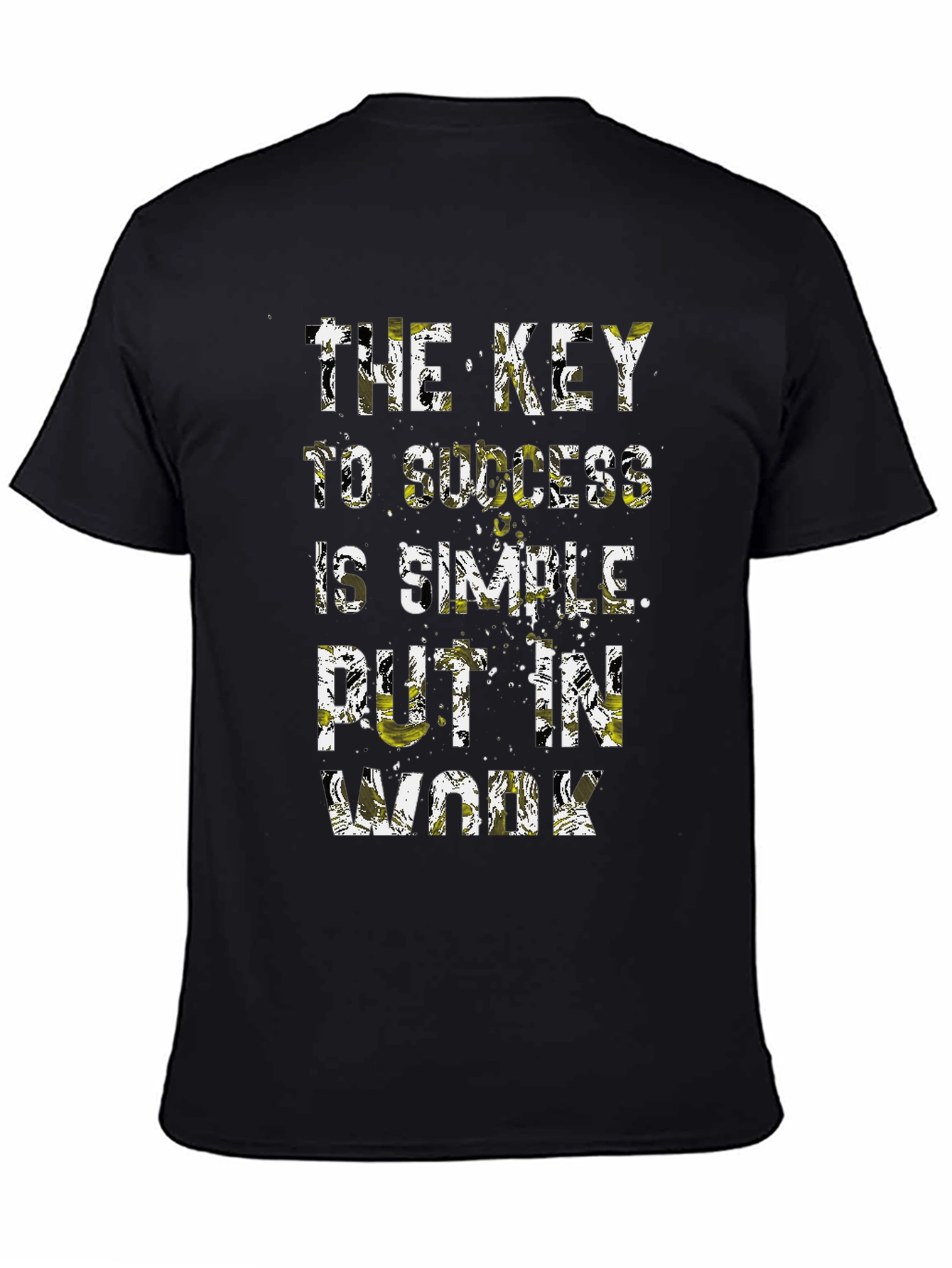 Success Key Graphic T-Shirt - Mens Black Tee