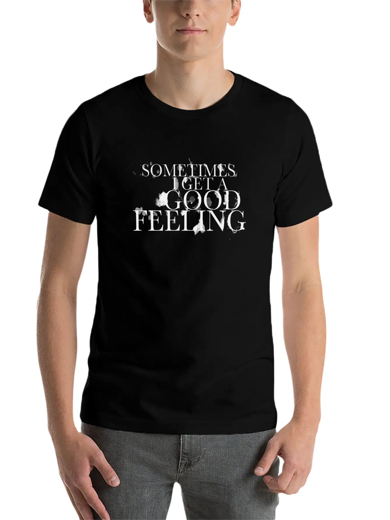 Good Feeling Unisex Casual T-Shirt – Clean Design For Daily Comfort