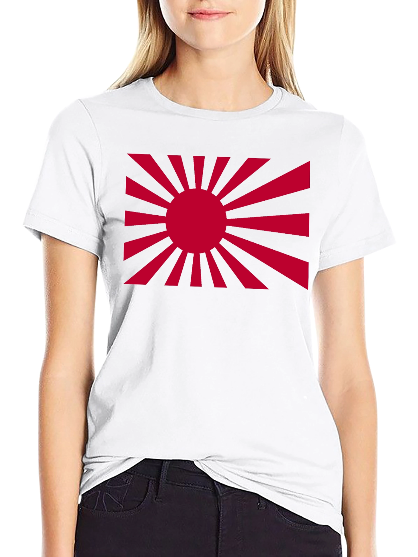 Rising Sun Graphic Tee - Black Cotton Comfort