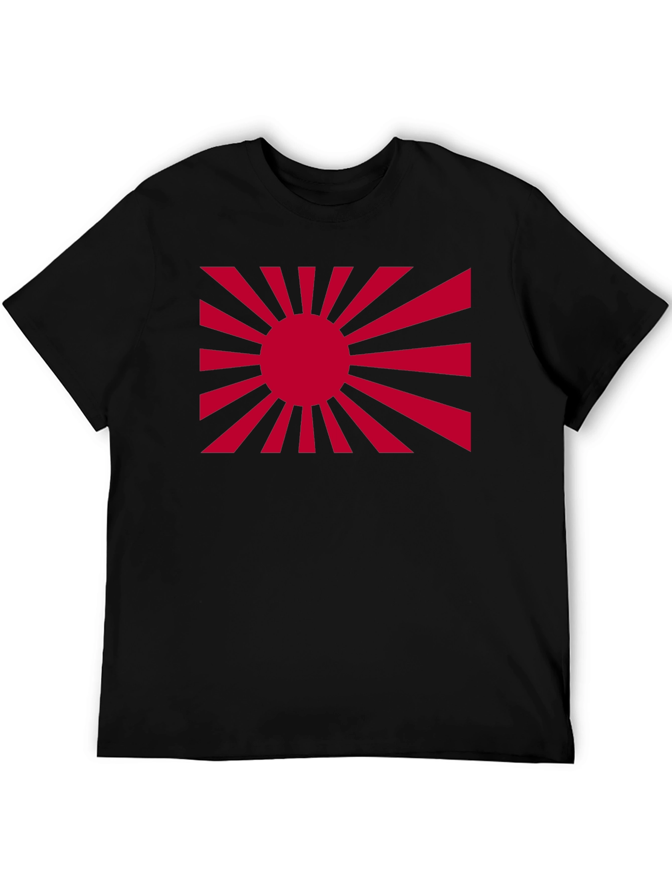 Rising Sun Graphic Tee - Black Cotton Comfort