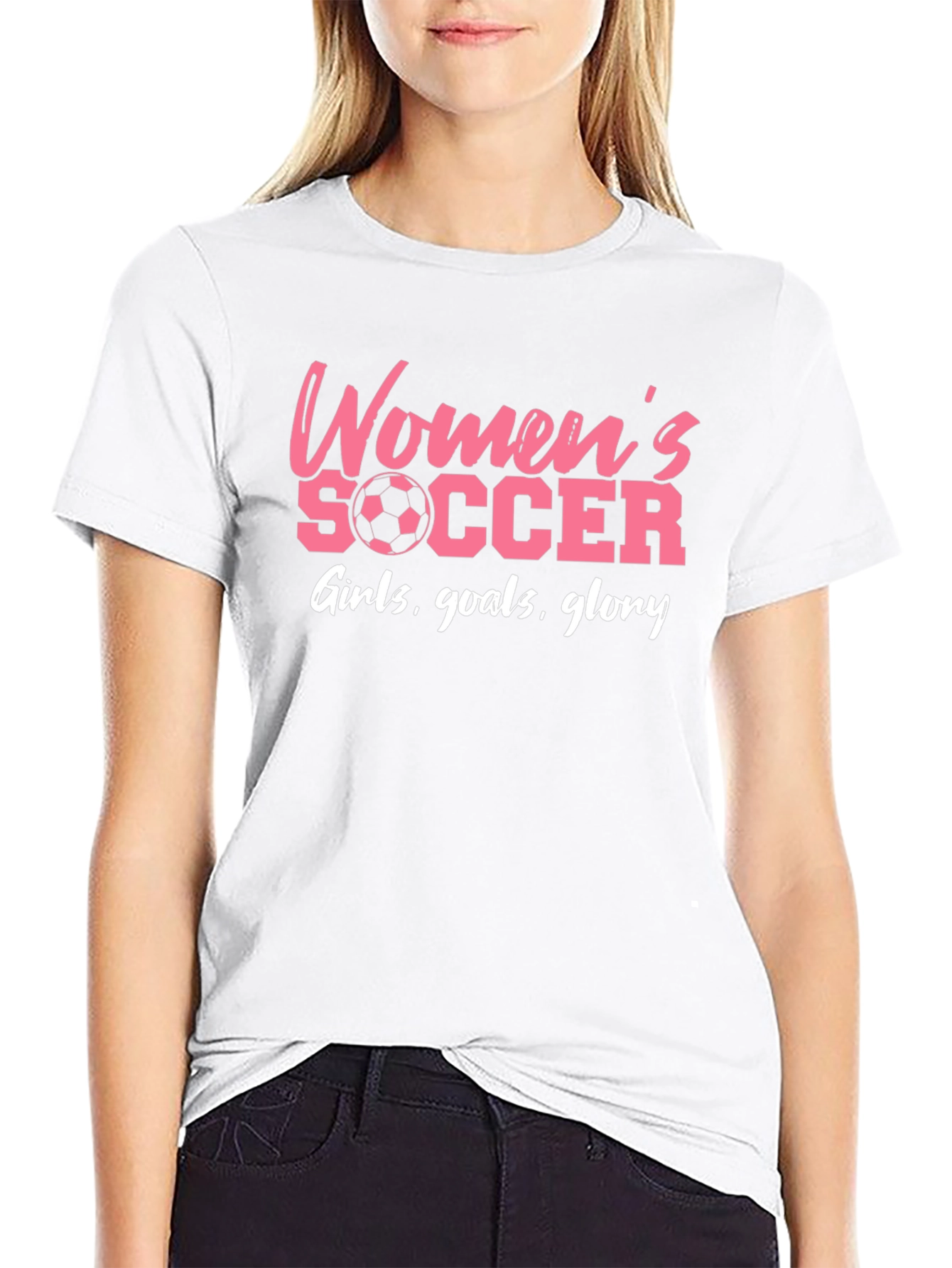 Womens Soccer Graphic Tee