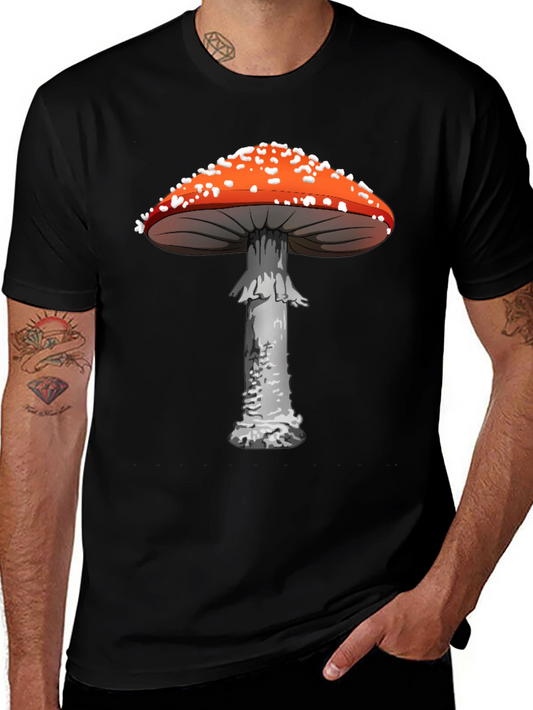 Mushroom Graphic Tee - Funky Novelty Print