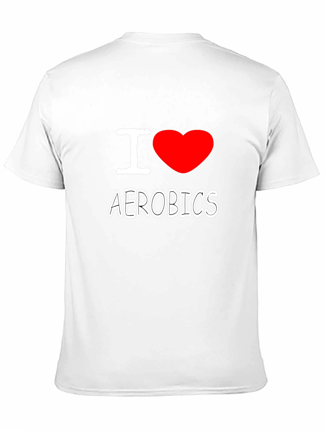 I Heart Aerobics Black Cotton Tee