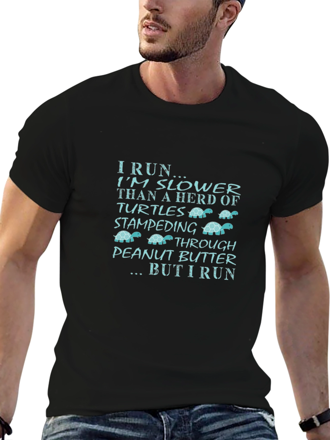I Run Slower Turtle Humor T-Shirt
