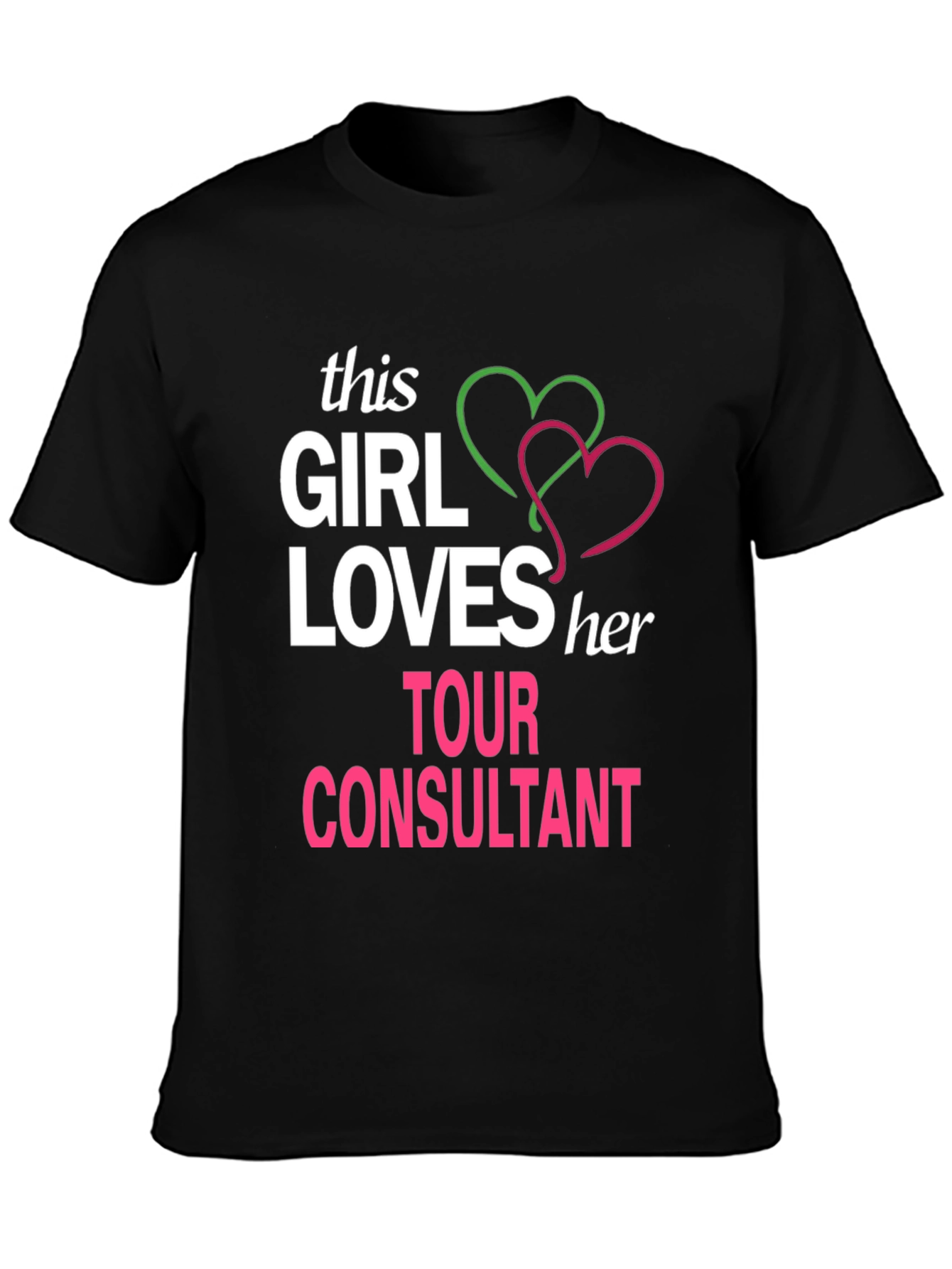 Tour Consultant Lover T-Shirt - Black Graphic Tee