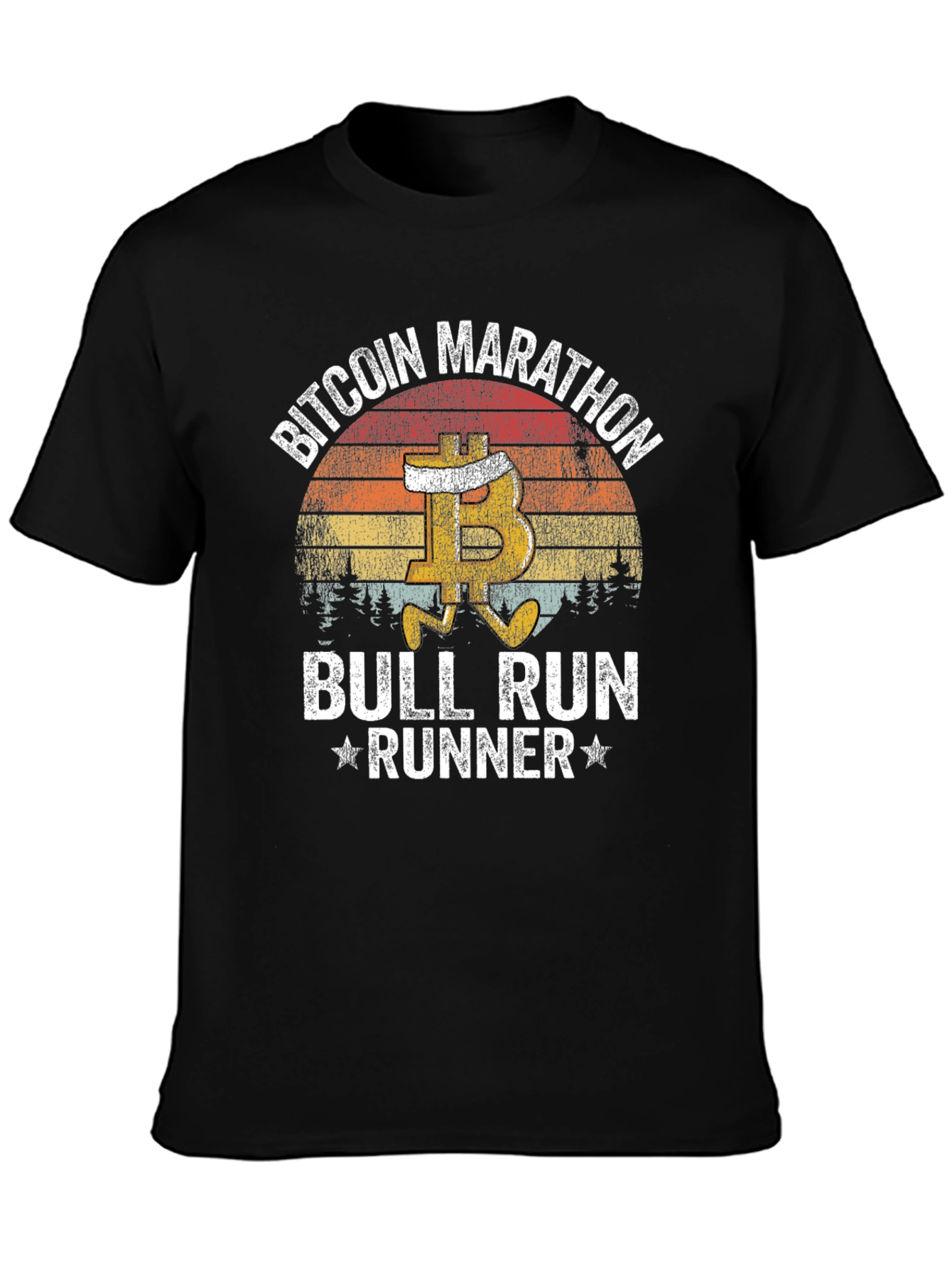 Bitcoin Marathon Bull Run Runner T-Shirt