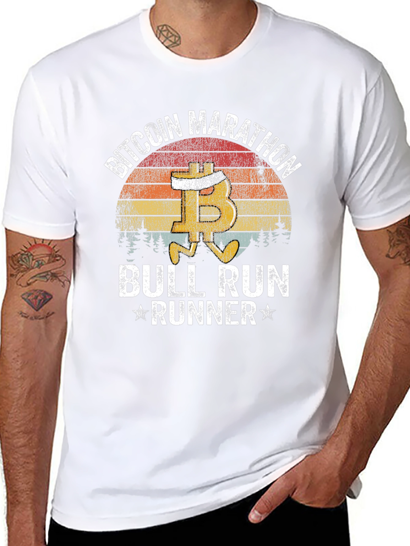Bitcoin Marathon Bull Run Runner T-Shirt