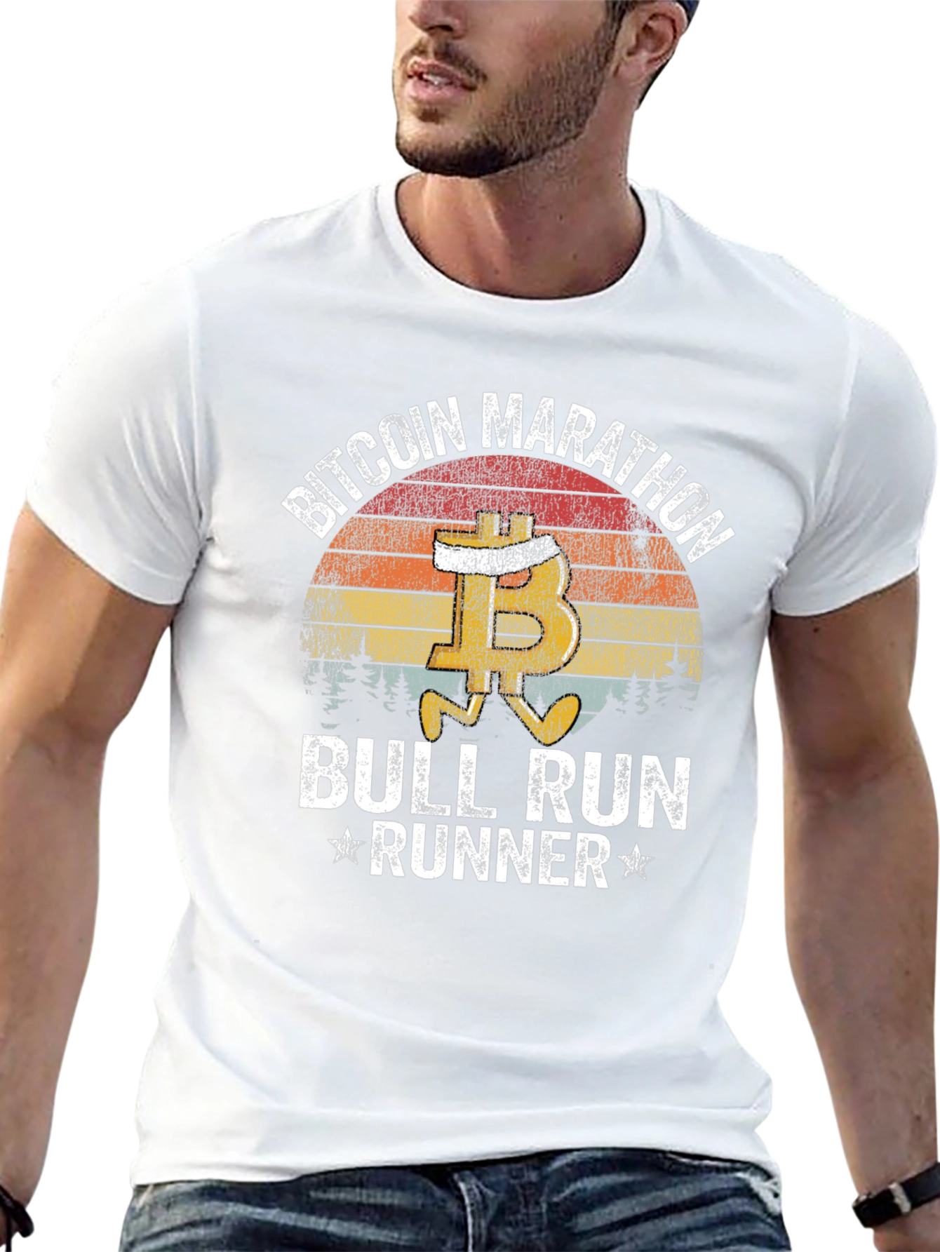 Bitcoin Marathon Bull Run Runner T-Shirt