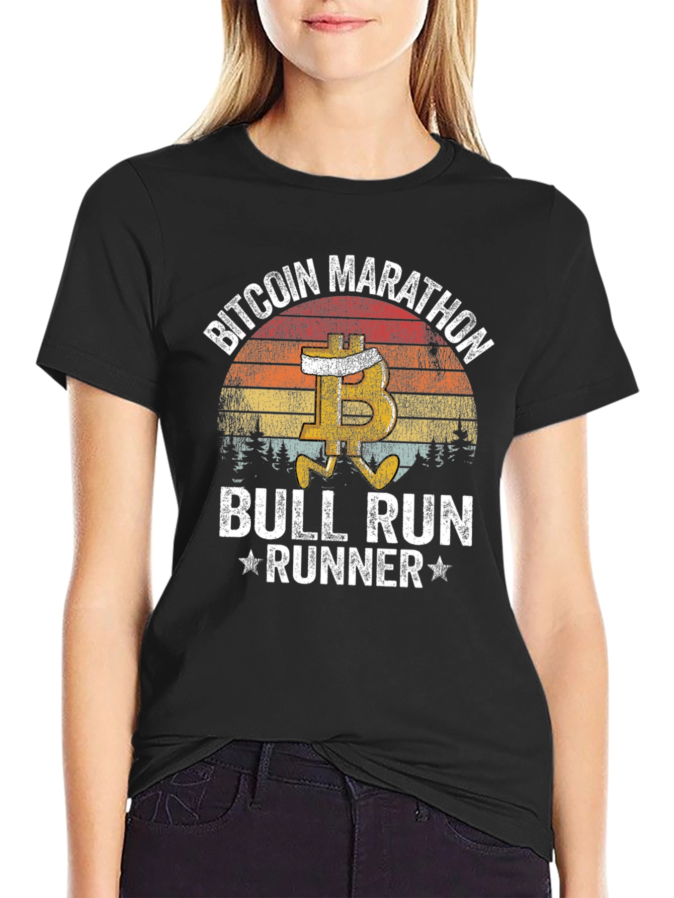 Bitcoin Marathon Bull Run Runner T-Shirt