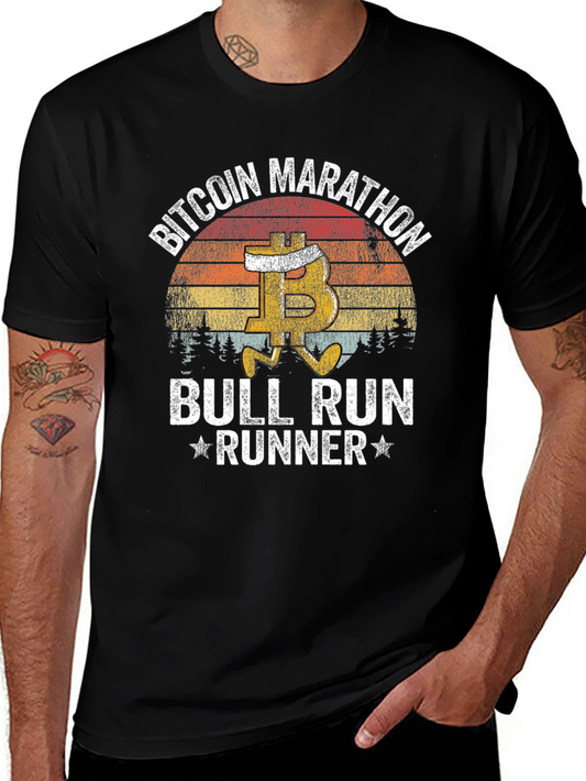 Bitcoin Marathon Bull Run Runner T-Shirt